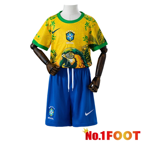 Brazil Kids Soccer Jersey Special Edition Yellow 2026/2027