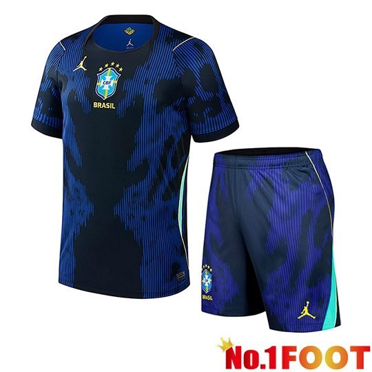 Brazil Kids Away Soccer Jersey World Cup 2026
