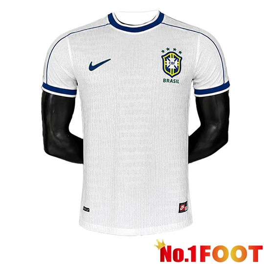 Brazil Retro Soccer Jersey Special Edition White 1998
