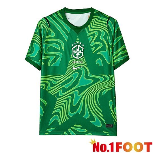 Brazil Goalkeeper Soccer Jersey Green 2026/2027