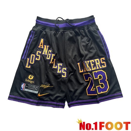 Los Angeles Lakers Shorts NBA 2026/27 Black/Purple
