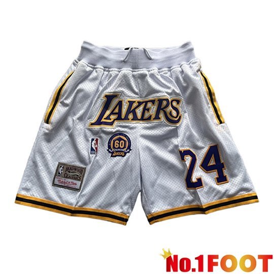 Los Angeles Lakers Shorts NBA 2026/27 White/Yellow