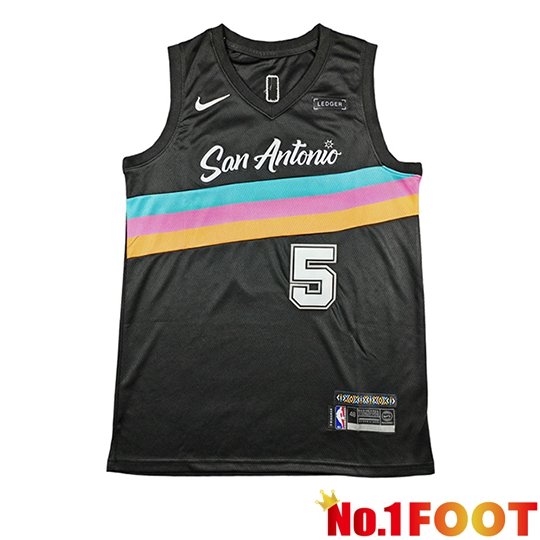 San Antonio Spurs (CASTLE #5) Soccer Jersey 2026/27 Black