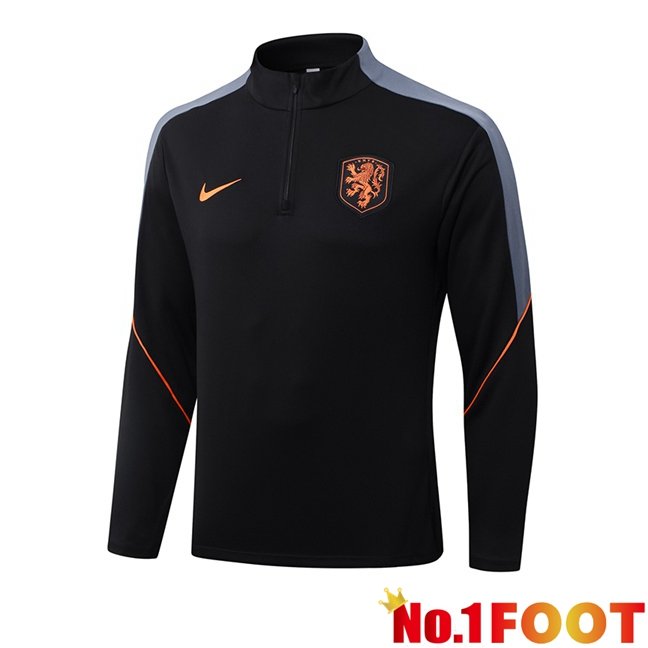 Netherlands Training Sweatshirt Black 2026/2027
