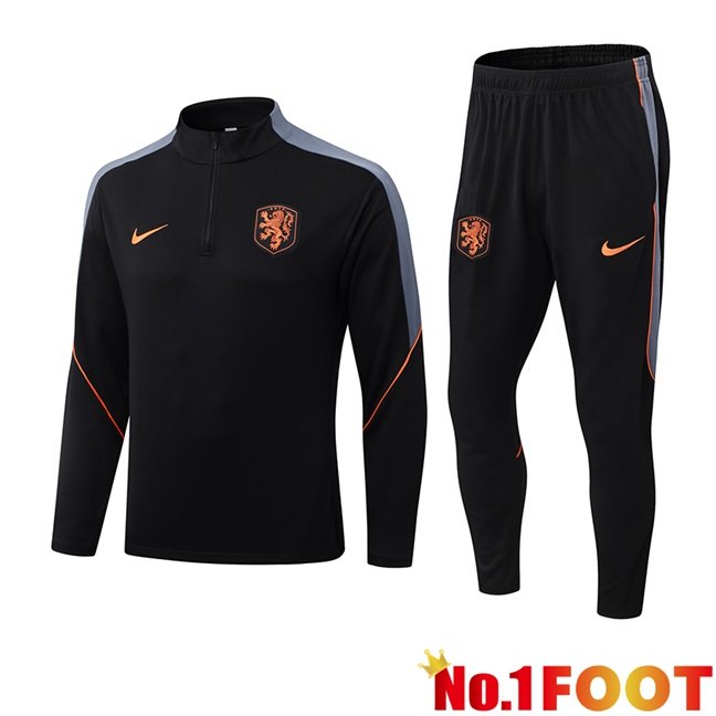Netherlands kit Training Tracksuit Black 2026/2027