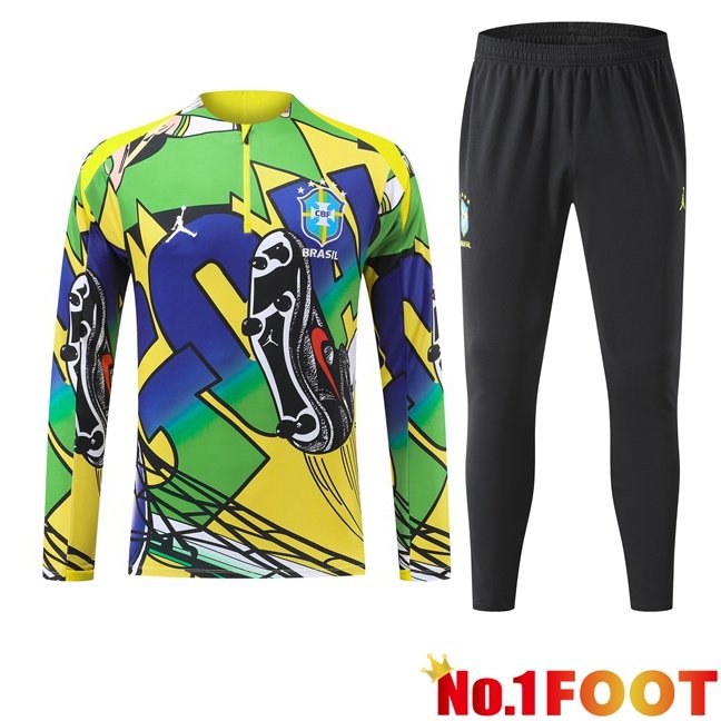 Brazil kit Training Tracksuit Yellow Green 2026/2027