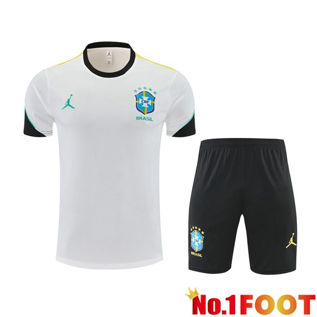 Brazil kit Training T Shirt + Shorts White 2026/2027