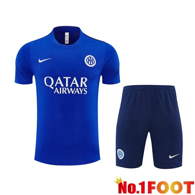 Inter Milan kit Training T Shirt + Shorts Blue 2026/2027