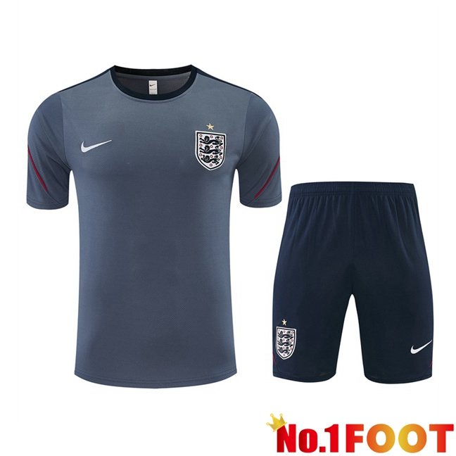 England kit Training T Shirt + Shorts Grey 2026/2027
