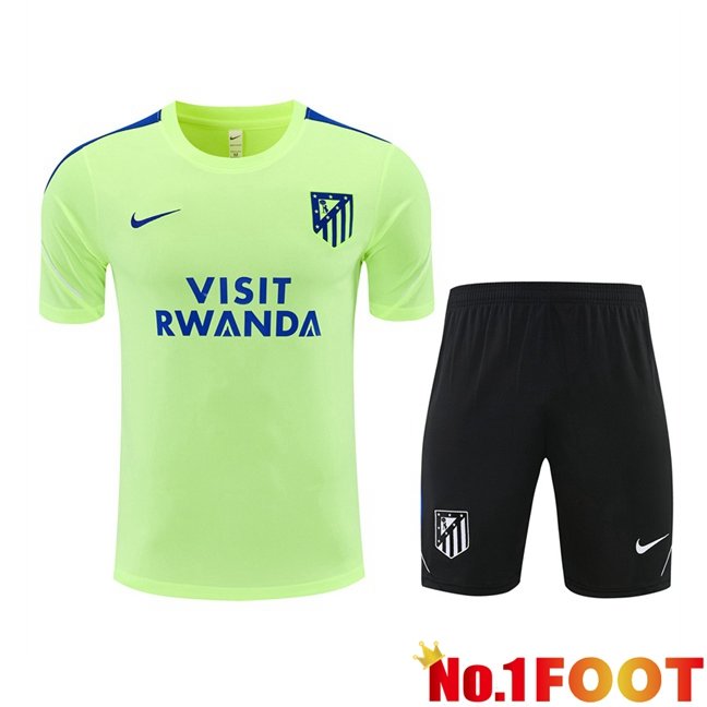 Atletico Madrid kit Training T Shirt + Shorts Green 2026/2027