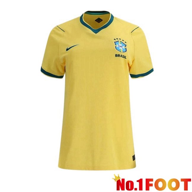 Brazil Women Home Soccer Jersey Yellow World Cup 2026