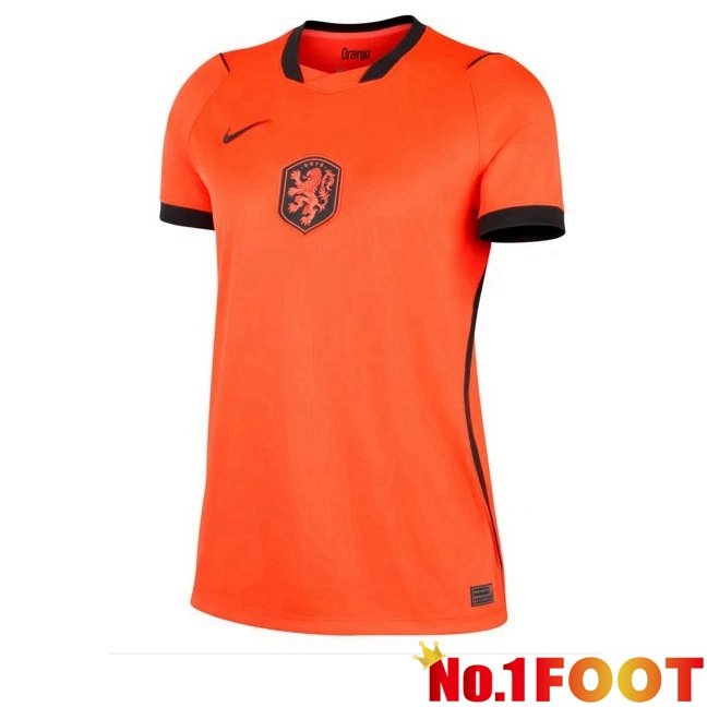 Netherlands Women Home Soccer Jersey Orange World Cup 2026