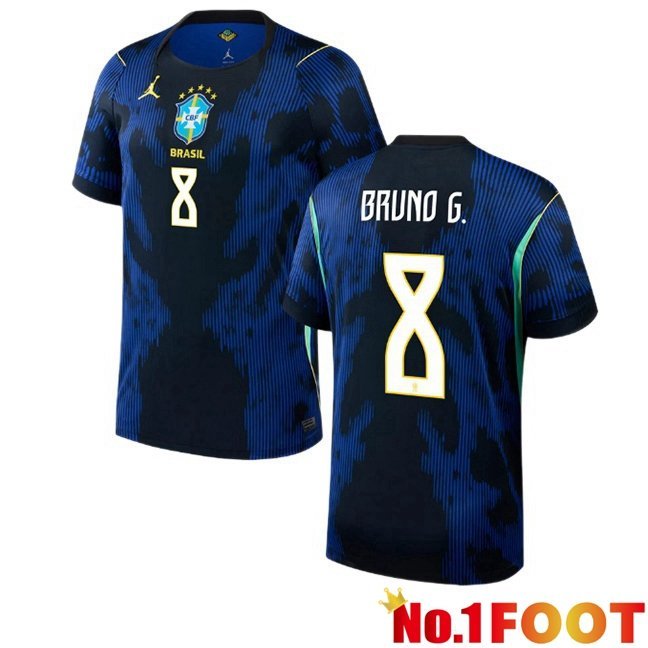 Brazil (BRUNO G. 8) Away Soccer Jersey Blue Royal World Cup 2026