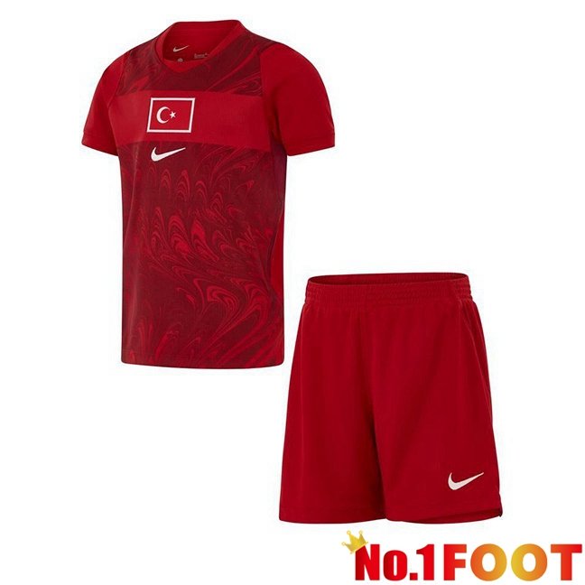 Türkiye Kids Home Soccer Jersey Red World Cup 2026