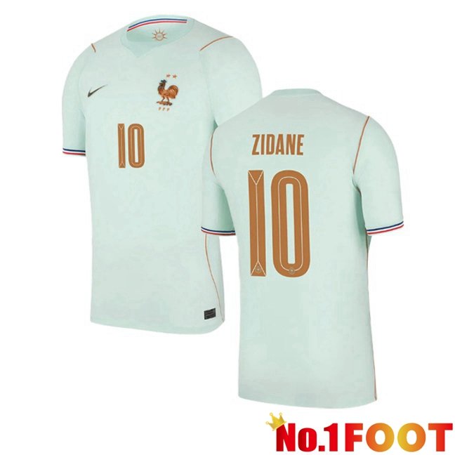 France (ZIDANE 10) Away Soccer Jersey Green World Cup 2026
