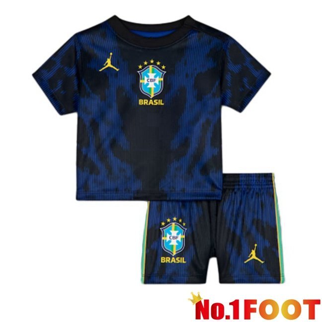 Brazil Kids Away Soccer Jersey Blue Royal World Cup 2026