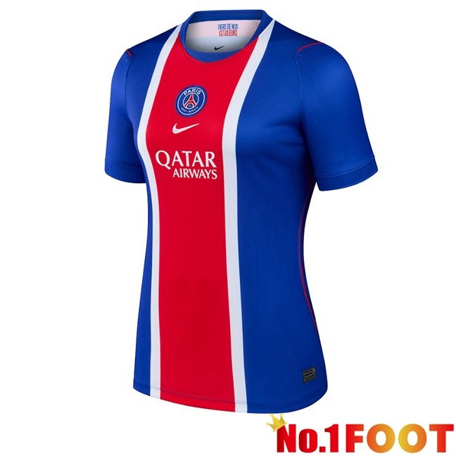Paris PSG Women Home Soccer Jersey Blue Red 2026/2027