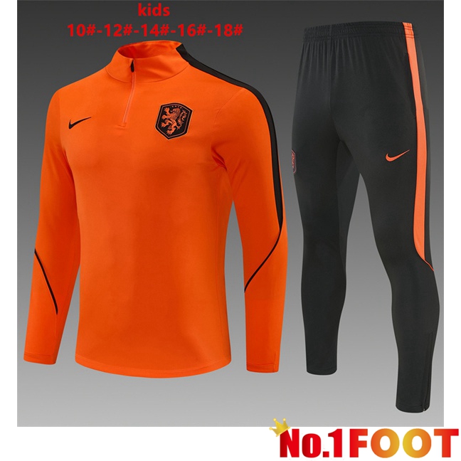 Netherlands Kids kit Training Tracksuit Orange 2026/2027