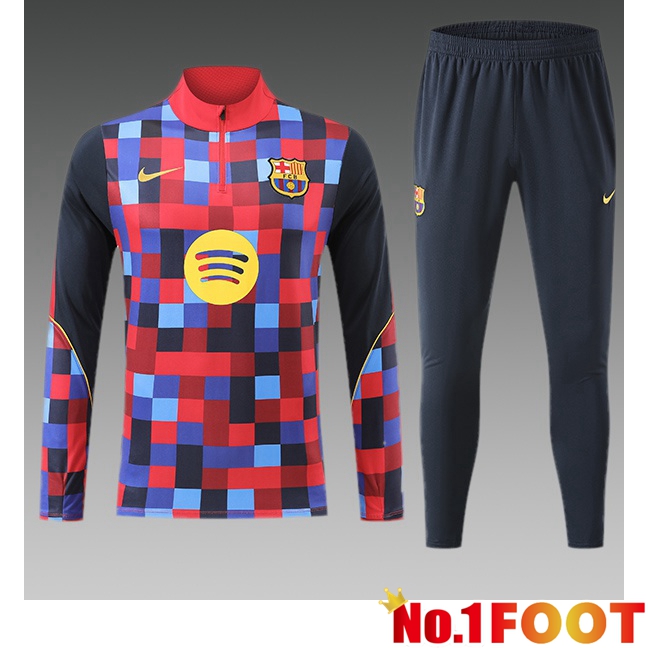 FC Barcelona Kids kit Training Tracksuit Blue Red 2026/2027