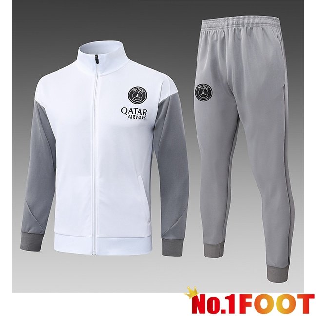 Paris PSG Kids kit Training Tracksuit - Training Jacket White 2026/2027