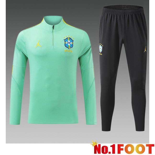 Brazil Kids kit Training Tracksuit Green 2026/2027