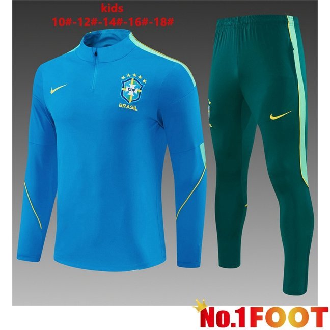 Brazil Kids kit Training Tracksuit Blue 2026/2027