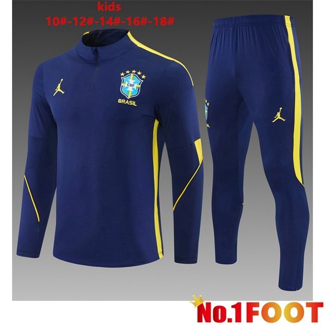 Brazil Kids kit Training Tracksuit Blue Royal 2026/2027