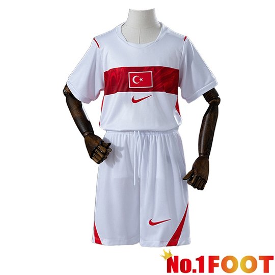 Türkiye Kids Home Soccer Jersey World Cup 2026
