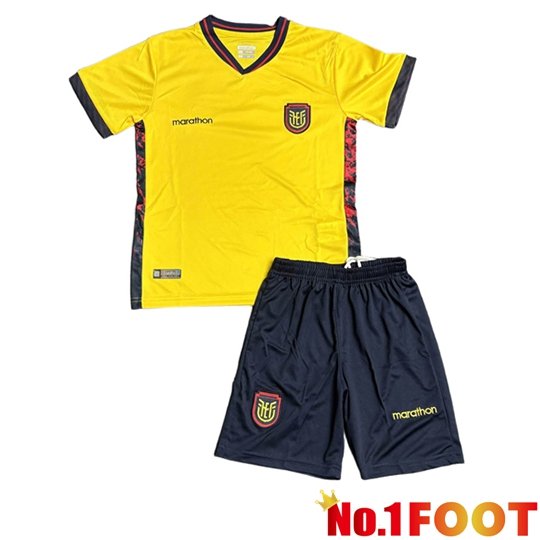 Ecuador Kids Home Soccer Jersey World Cup 2026
