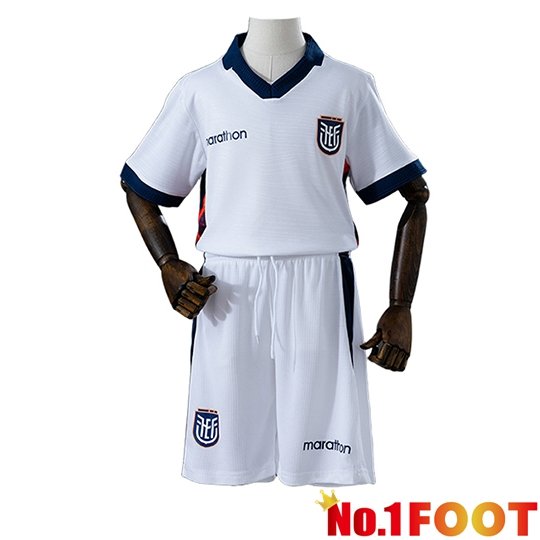 Ecuador Kids Away Soccer Jersey World Cup 2026
