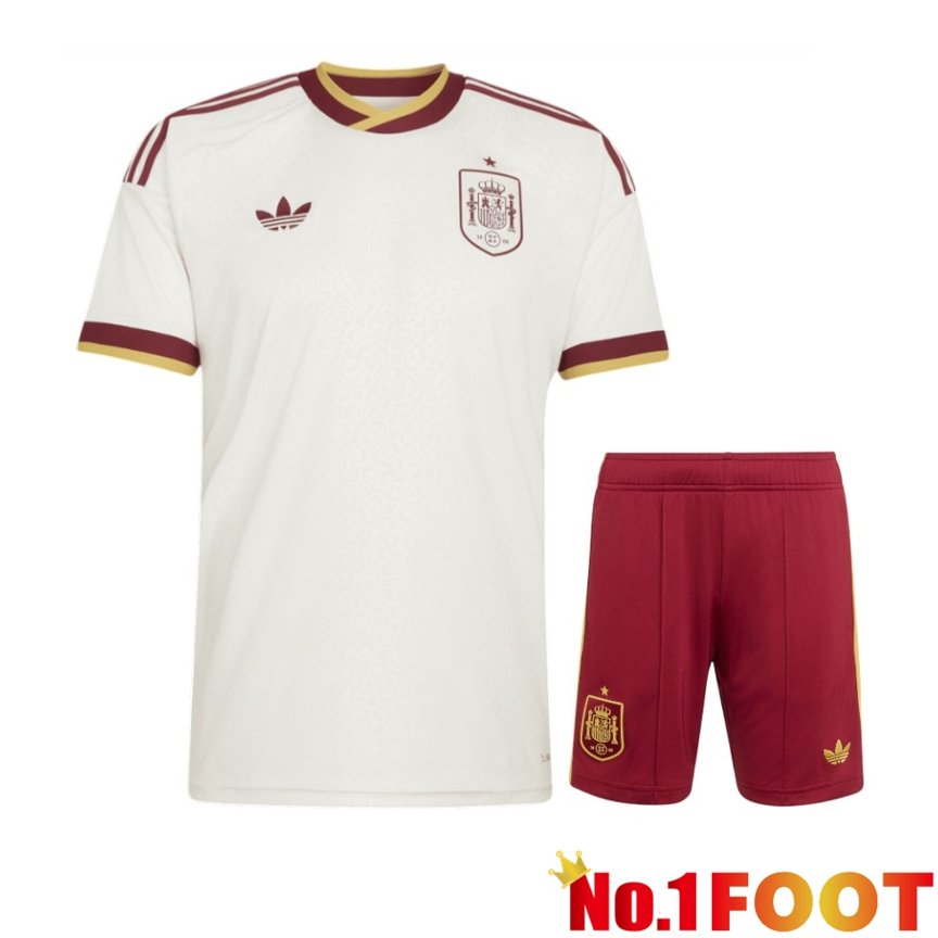 Spain Away kit Soccer Jersey + Shorts World Cup 2026