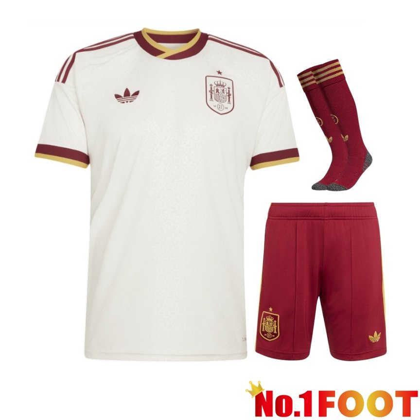 Spain Away kit Soccer Jersey (Shorts + Socks) World Cup 2026