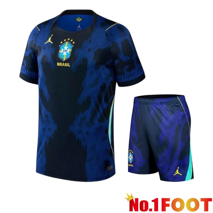 Brésil Away kit Soccer Jersey + Shorts World Cup 2026