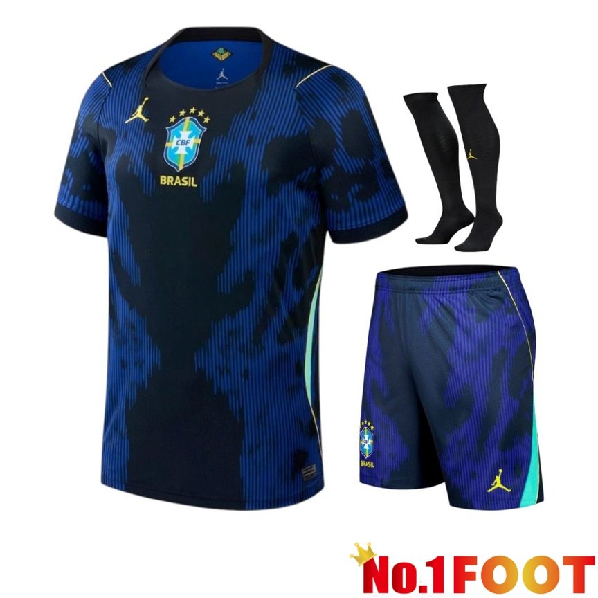 Brésil Away kit Soccer Jersey (Shorts + Socks) World Cup 2026
