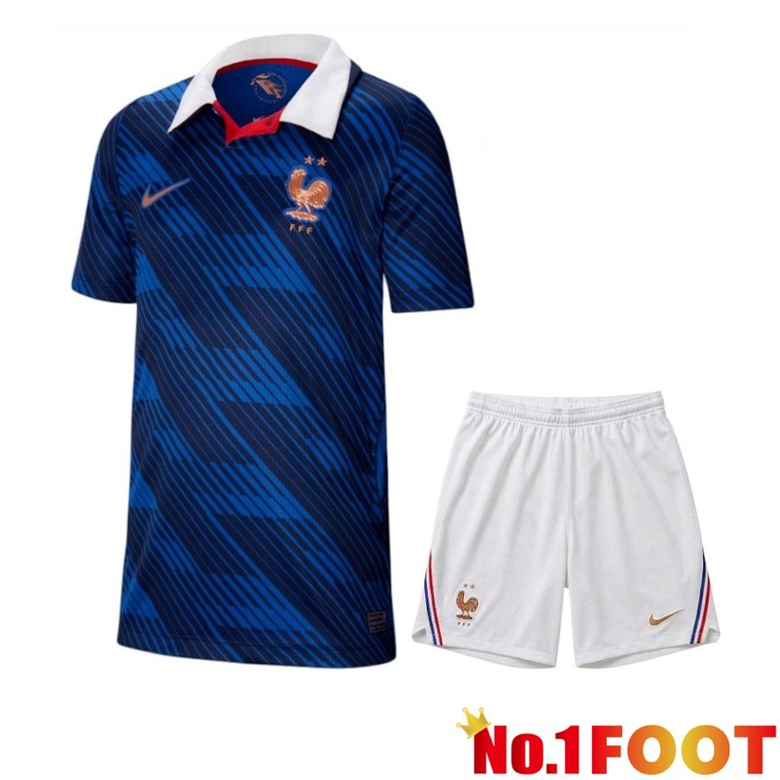 France Home kit Soccer Jersey + Shorts World Cup 2026