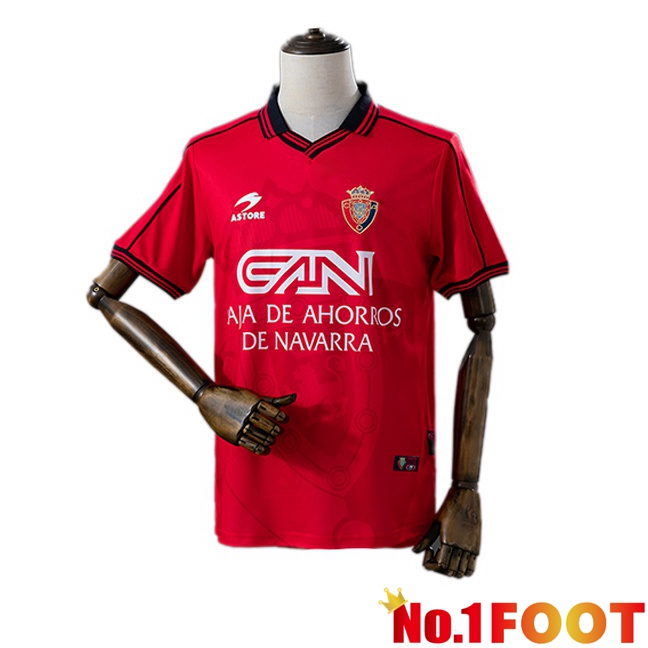 CA Osasuna Retro Home Soccer Jersey Red 1998-2000