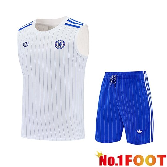 FC Chelsea kit Gilet Soccer White/Blue 2026/2027
