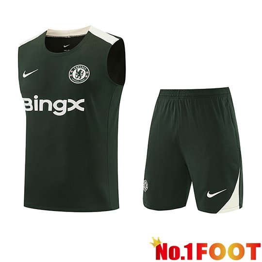 FC Chelsea kit Gilet Soccer Green/Beige 2026/2027