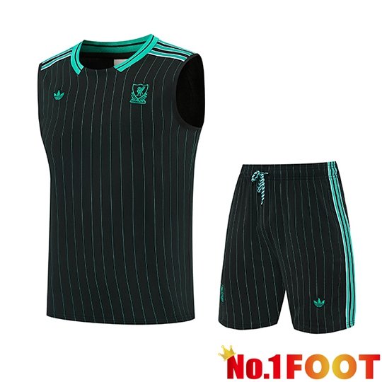 FC Liverpool kit Gilet Soccer Black/Green 2026/2027
