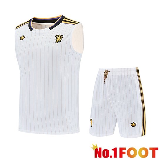 Manchester United kit Gilet Soccer White/Yellow 2026/2027