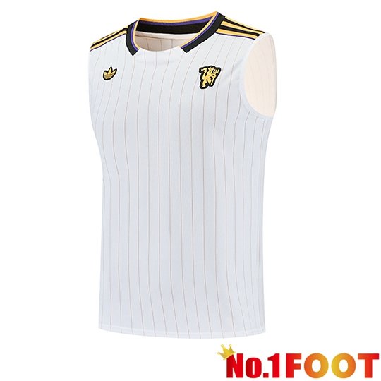 Manchester United Gilet Soccer White/Yellow 2026/2027