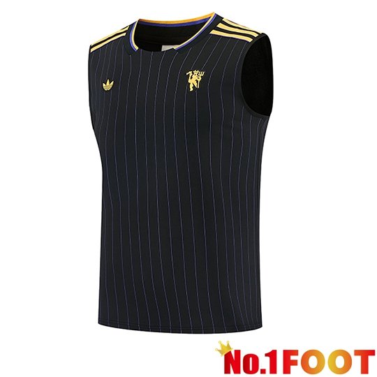 Manchester United Gilet Soccer Black/Yellow 2026/2027