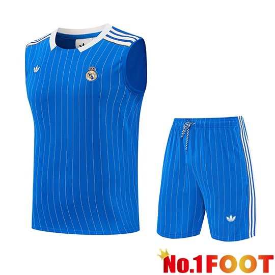 Real Madrid kit Gilet Soccer Blue/White 2026/2027 -02