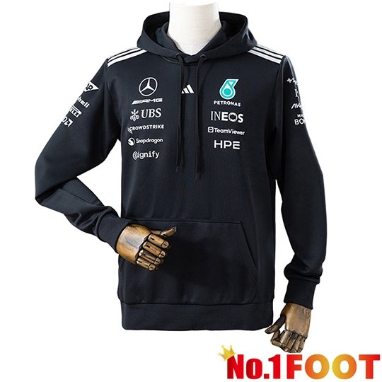 Mercedes Benz Sweatshirt Capuche F1 Team Black 2026