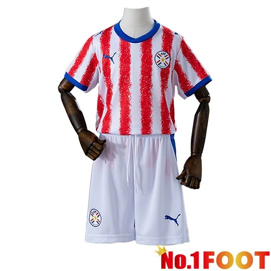 Paraguay Kids Home Soccer Jersey 2026/2027