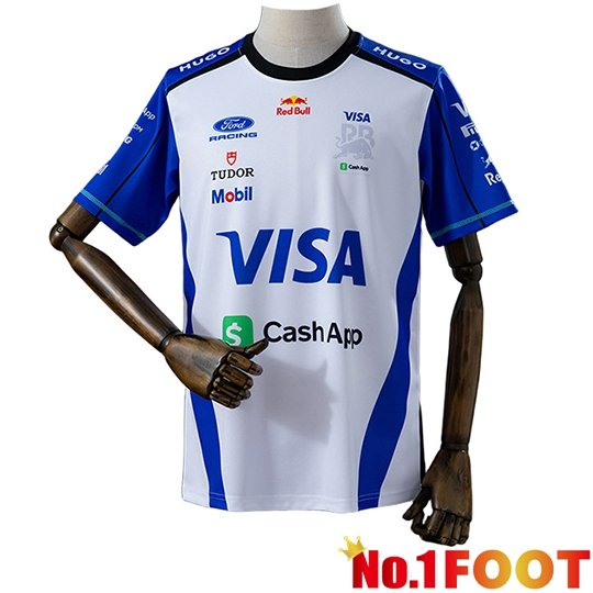 Red Bull Racing T-Shirt F1 Team White/Blue 2026