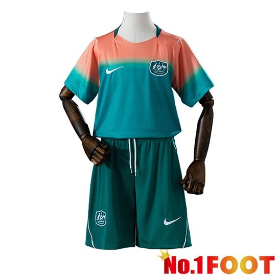 Australia Kids Home Soccer Jersey Soccer World Cup 2026