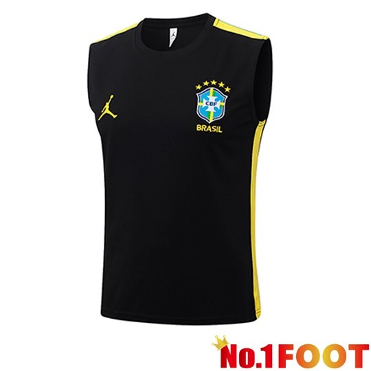Brésil Gilet Soccer Black/Yellow 2026/2027