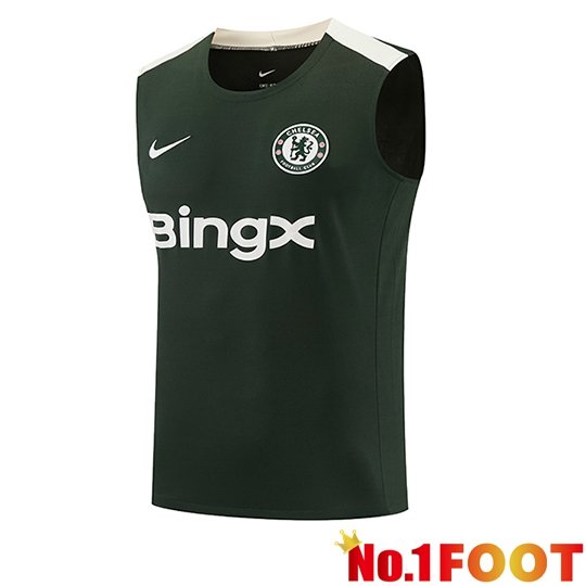 FC Chelsea Gilet Soccer Green/Beige 2026/2027