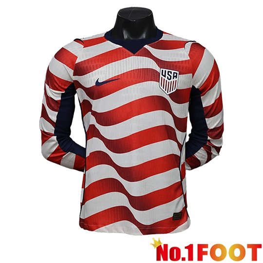 United States Home Soccer Jersey Long sleeve Soccer World Cup 2026